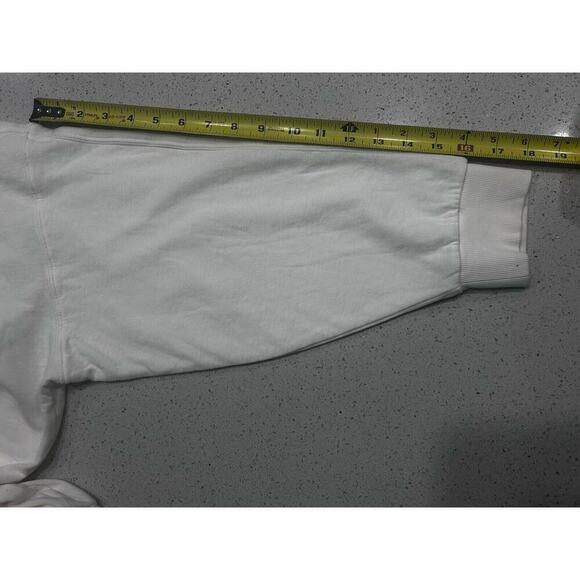 Athleta Sundown Crewneck Sweatshirt Cream Lightweight Plus Sz 1X Athleisure - Picture 7 of 9